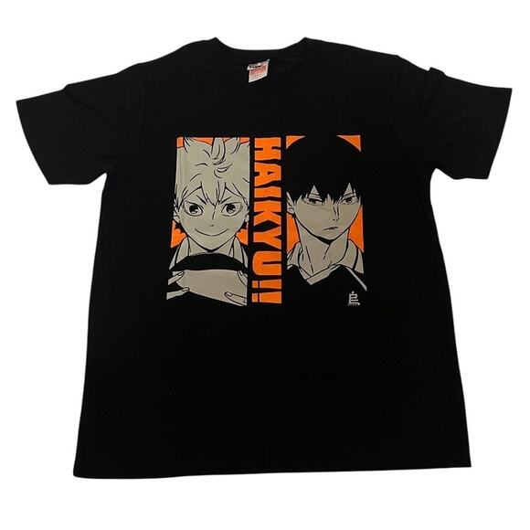 Haikyu!!  - Shoyo Hinata & Tobio Kageyama - T-Shirt - Black - F - MAX Limited - Picture 1 of 10